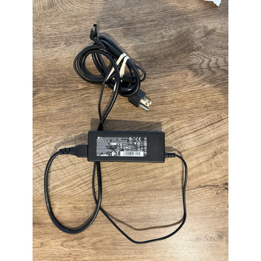 Genuine LG Chromebase Monitor Charger AC Adapter Power Supply DA-65G19 19V 65W